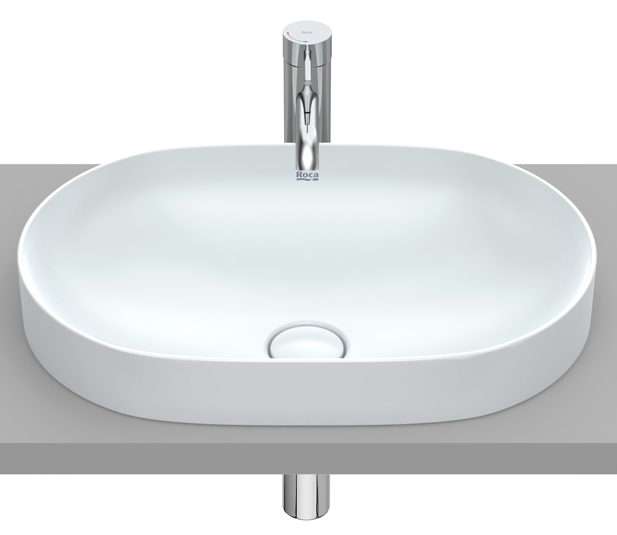 Darmowa Dostawa - Umywalka 55x37 cm owalna wpuszczana Roca Inspira A327527630
