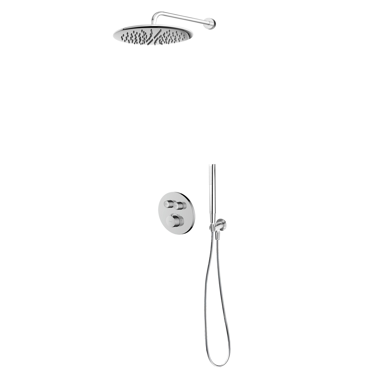 Darmowa Dostawa - Zestaw prysznicowy podtynkowy termostatyczny z deszczownicą chrom Oltens Onega 36617100