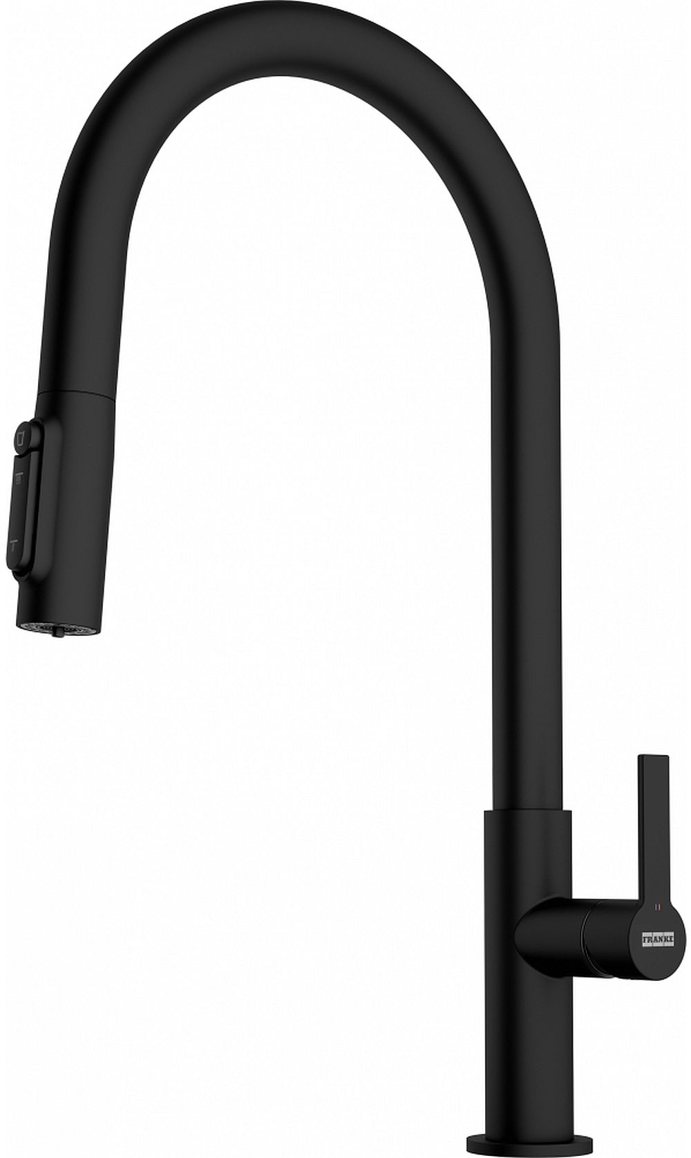 Darmowa Dostawa - Bateria kuchenna stojąca czarna Franke Maris Slim Clear Water J Pull-Out 1200730911