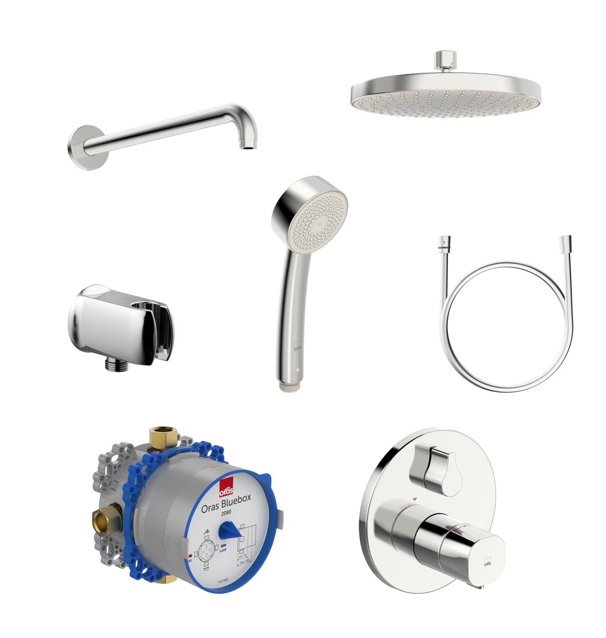Darmowa Dostawa - Zestaw prysznicowy podtynkowy chrom Oras Bluebox 2090