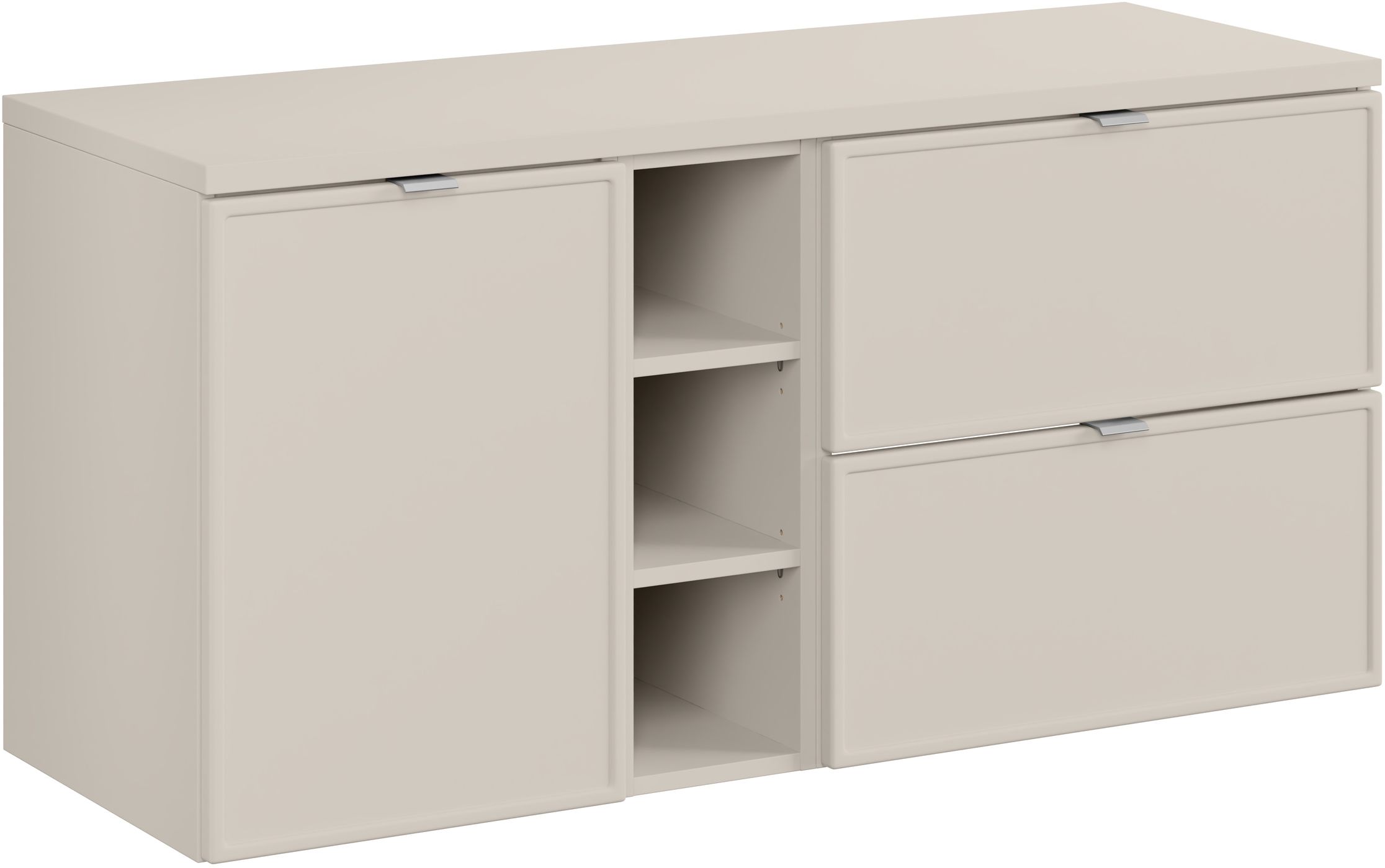 Darmowa Dostawa - Zestaw mebli łazienkowych 120x46x57 cm podumywalkowa wisząca beżowa Comad Bella Cashmere SETBCBCASHMERE120CMLB