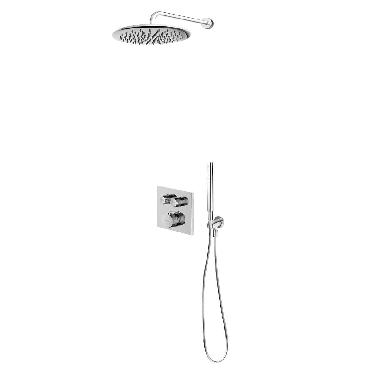 Darmowa Dostawa - Zestaw prysznicowy podtynkowy termostatyczny z deszczownicą chrom Oltens Onega 36619100