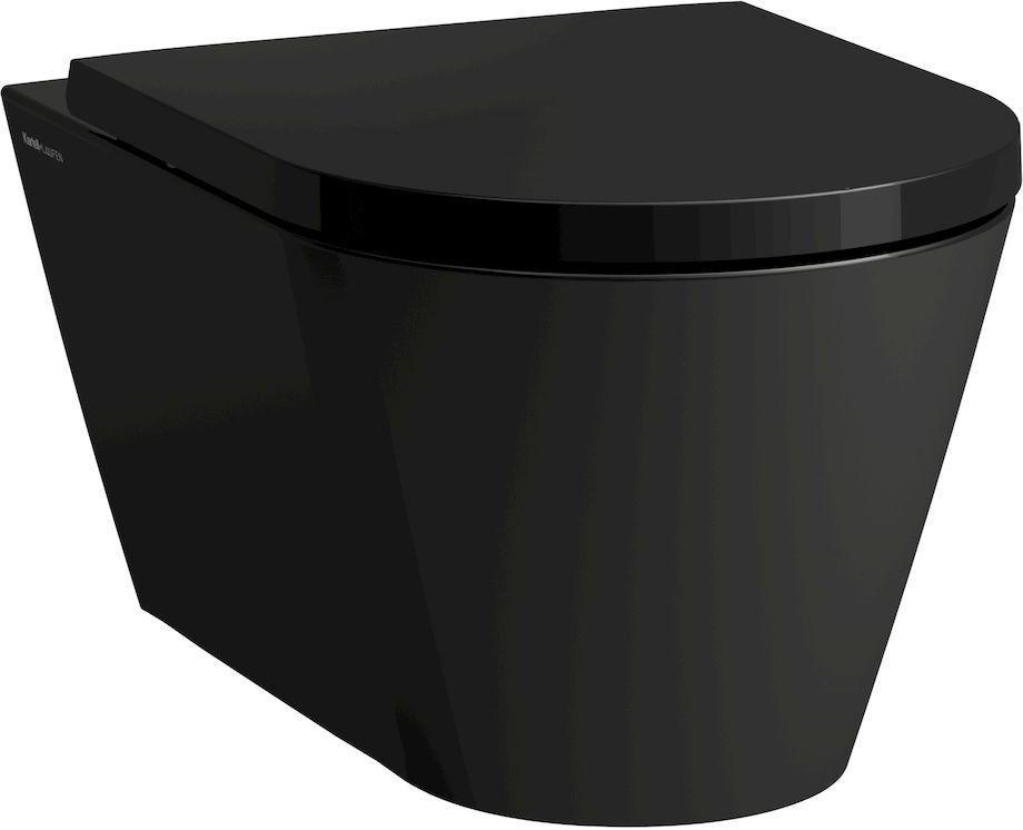 Darmowa Dostawa - Miska WC wisząca bez kołnierza czarny Laufen Kartell H8203377160001