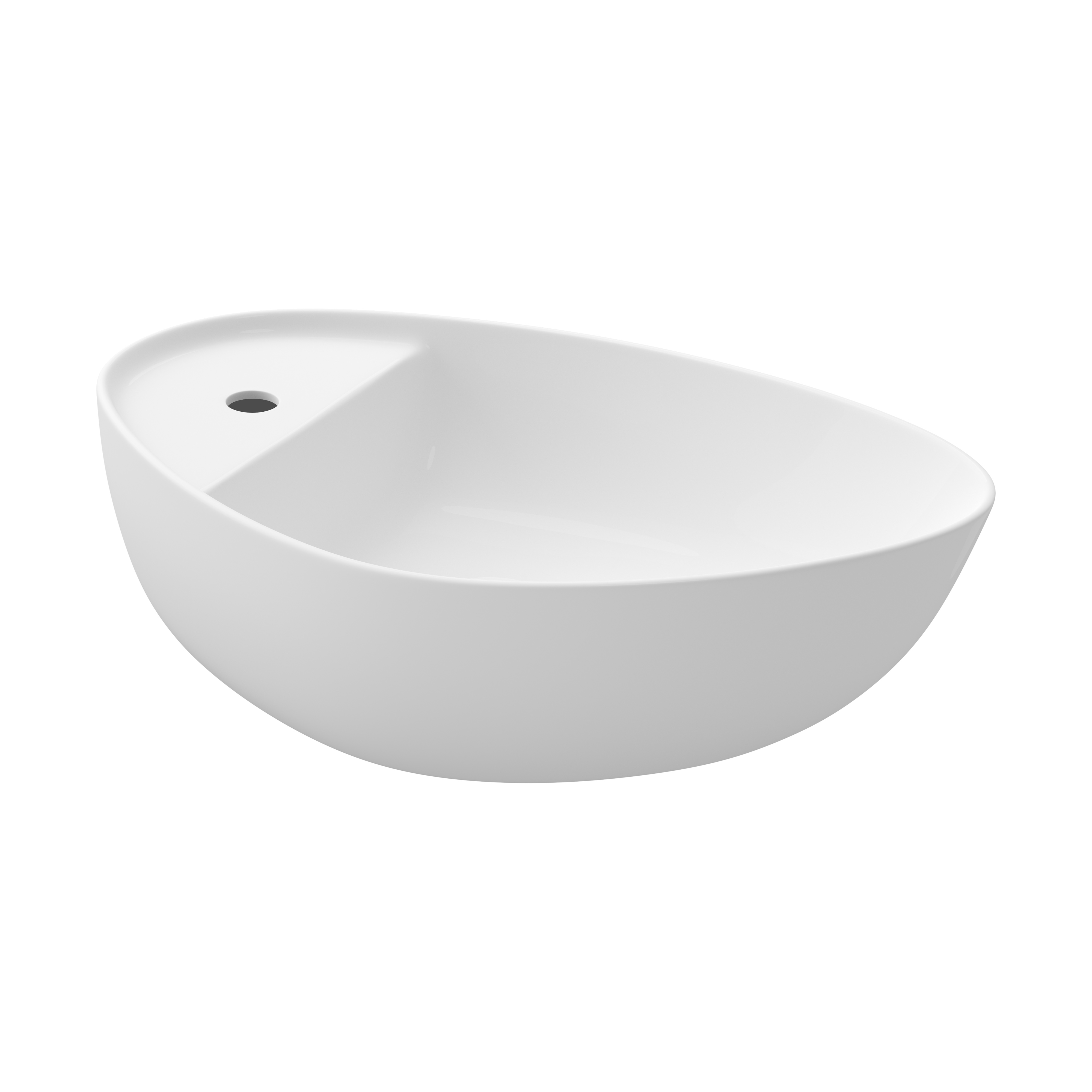 Darmowa Dostawa - Umywalka 55x35.5 cm nablatowa biała Cersanit Moduo K116155