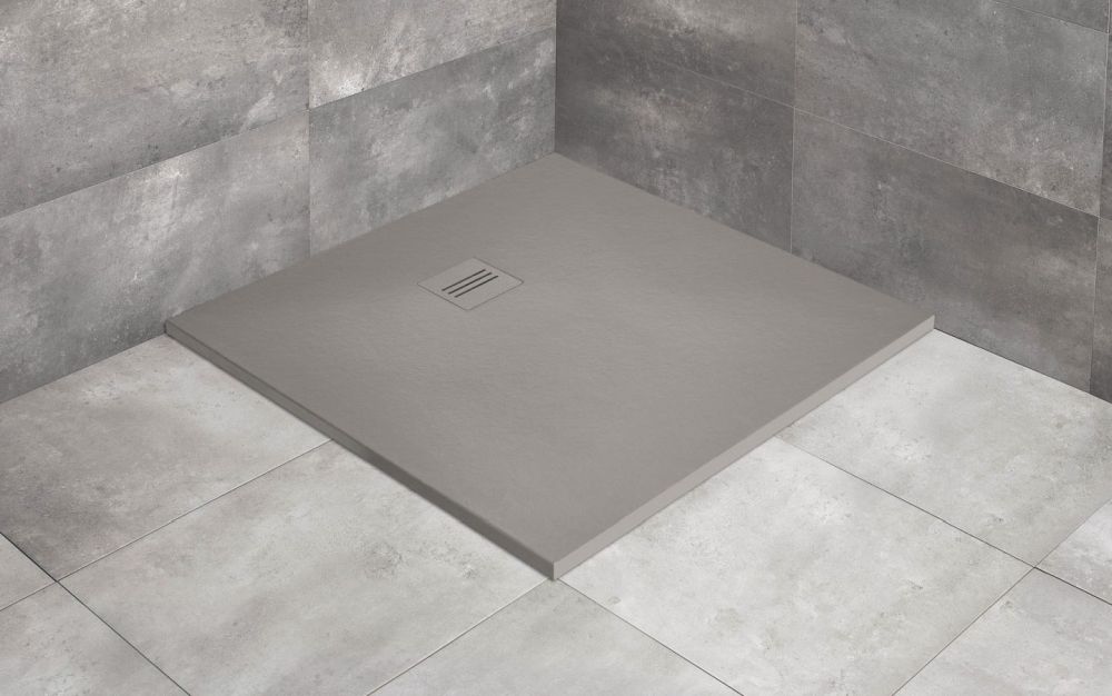 Darmowa Dostawa - Brodzik kwadratowy 100x100 cm beton Radaway Kyntos C HKC10010074