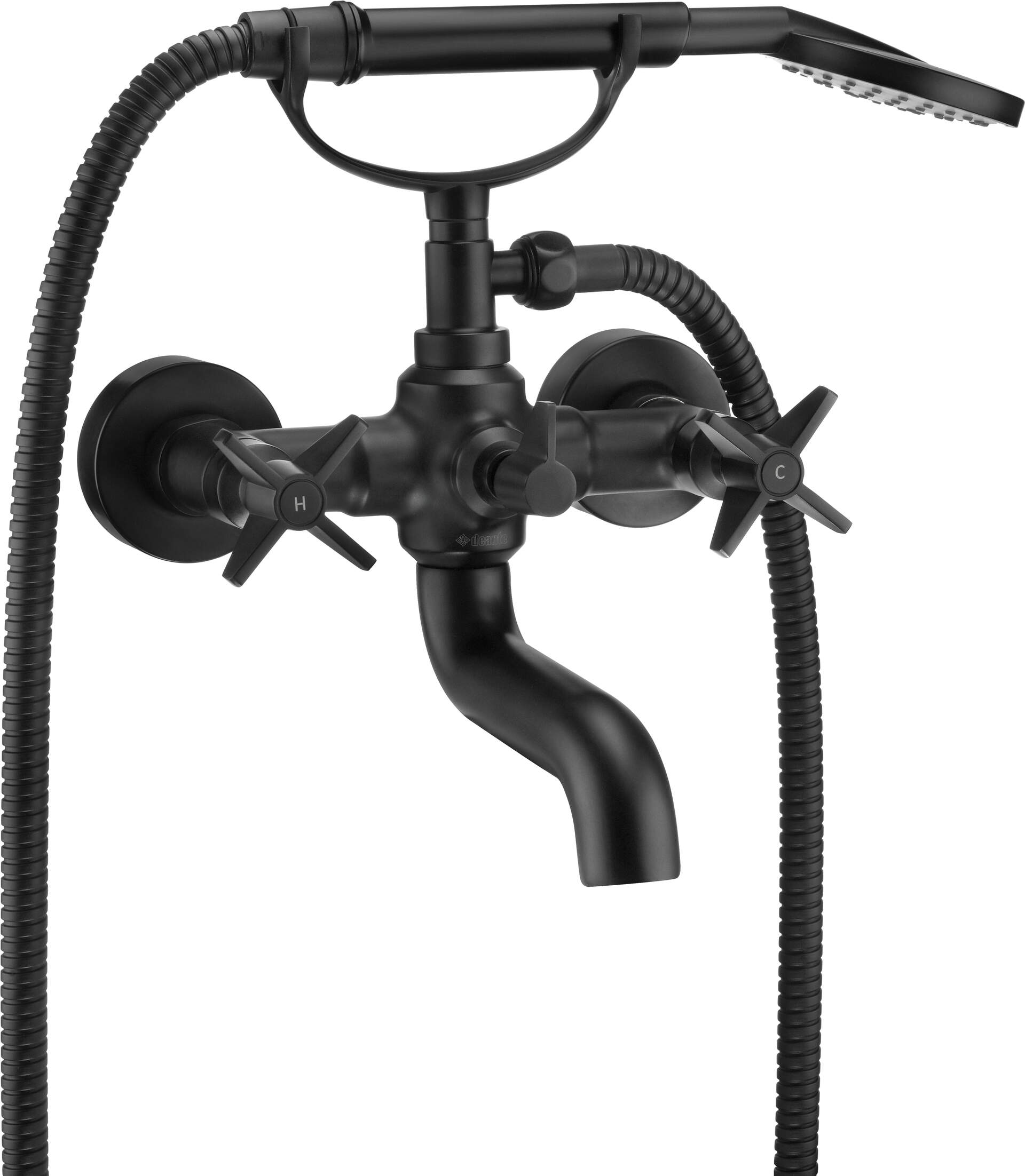 Darmowa Dostawa - Bateria wannowo-prysznicowa ścienna czarny Deante Temisto BQTN11D