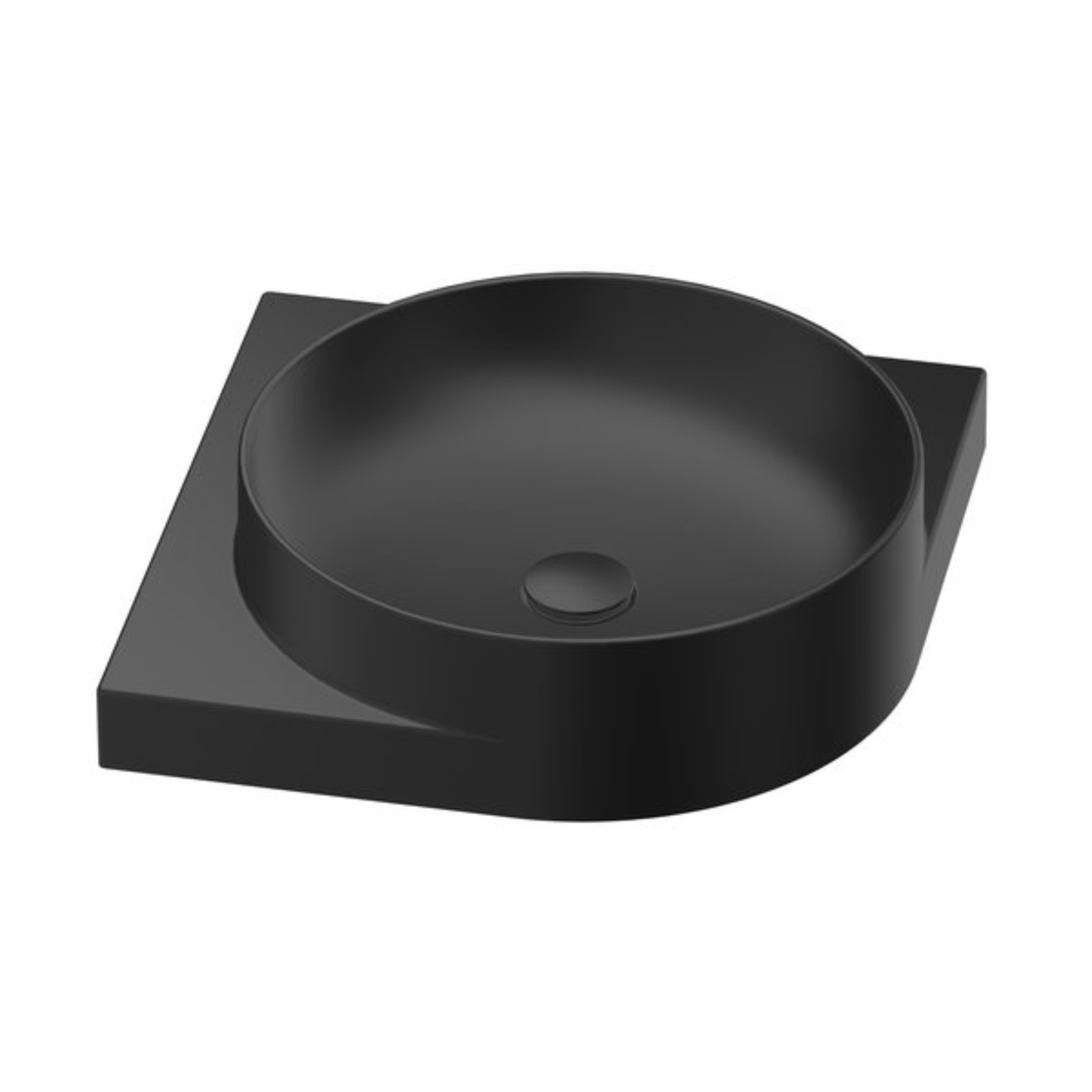 Darmowa Dostawa - Umywalka 45x45 cm narożna ścienna-meblowa czarna Ravak Yard XJX0D045000