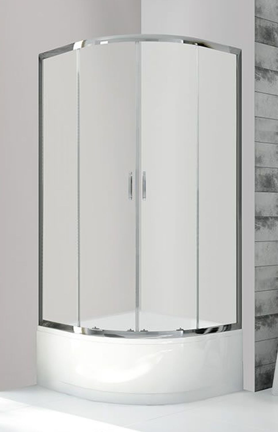 Darmowa Dostawa - Kabina prysznicowa półokrągła 80x80 cm Sanplast Fris 602330035038400