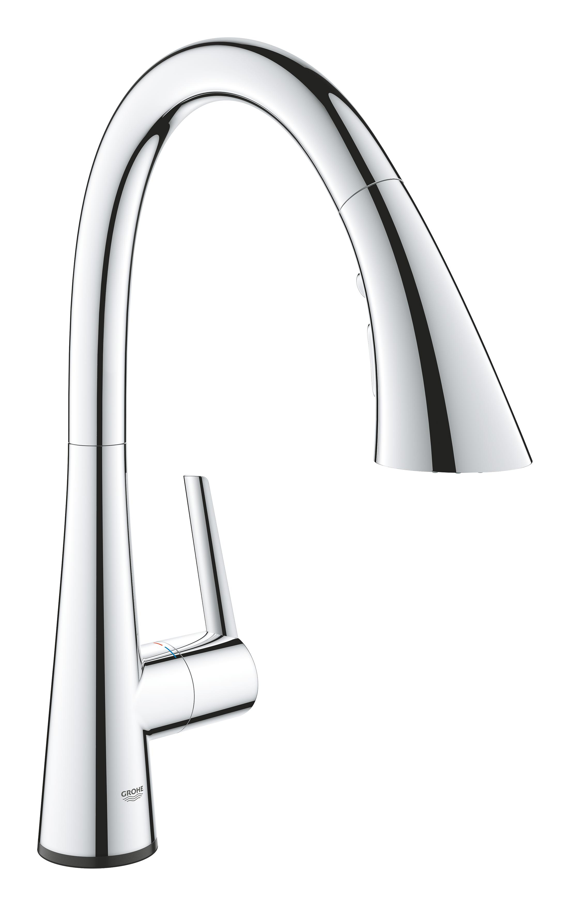 Darmowa Dostawa - Bateria kuchenna stojąca starlight chrome Grohe Zedra 30219002