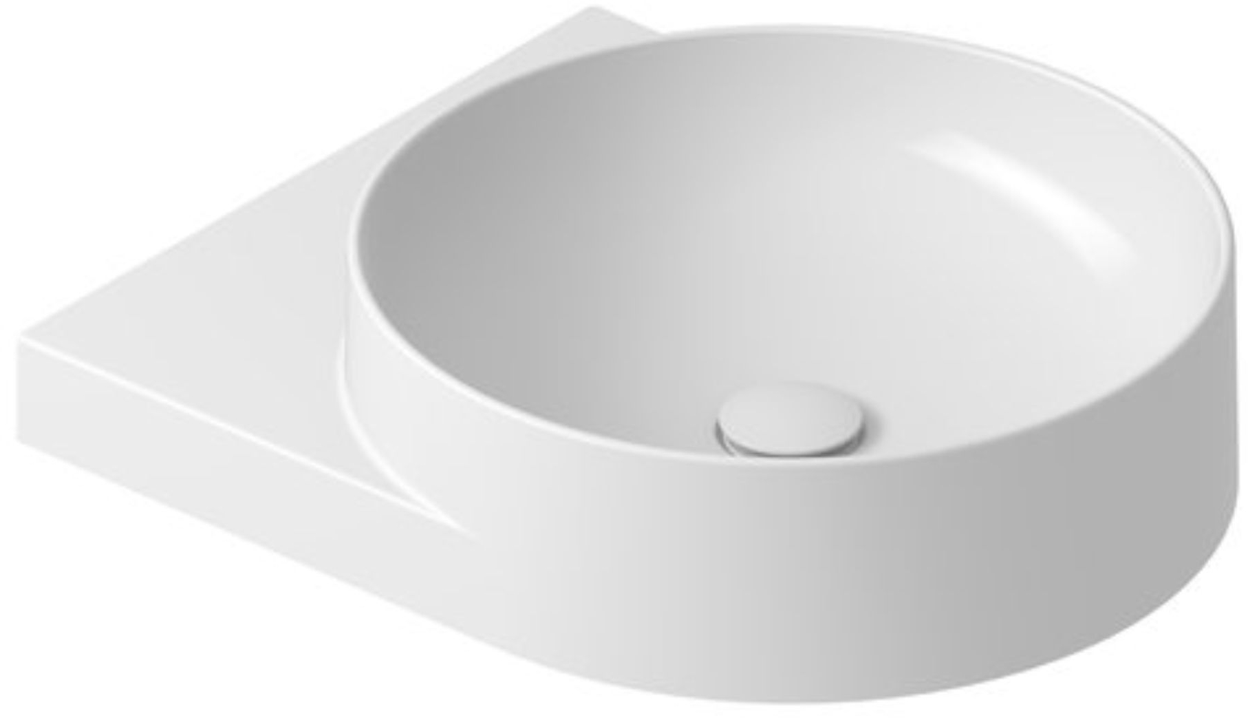 Darmowa Dostawa - Umywalka 50x40.5 cm półokrągła ścienna-meblowa biała Ravak Yard XJX01040000