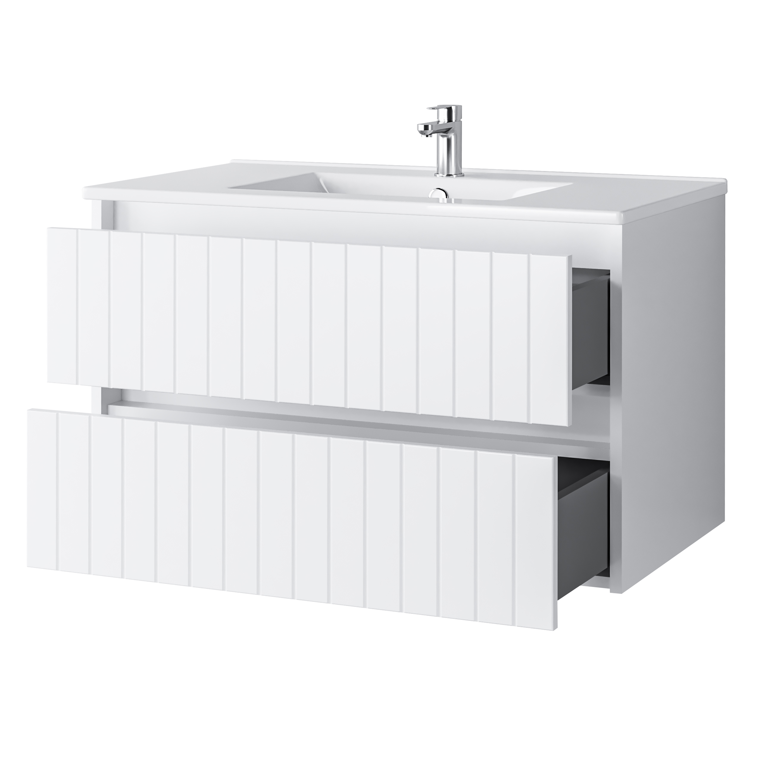 Darmowa Dostawa - Umywalka z szafką 80 cm białą Uptrend Melito 002SU8001UP4530800