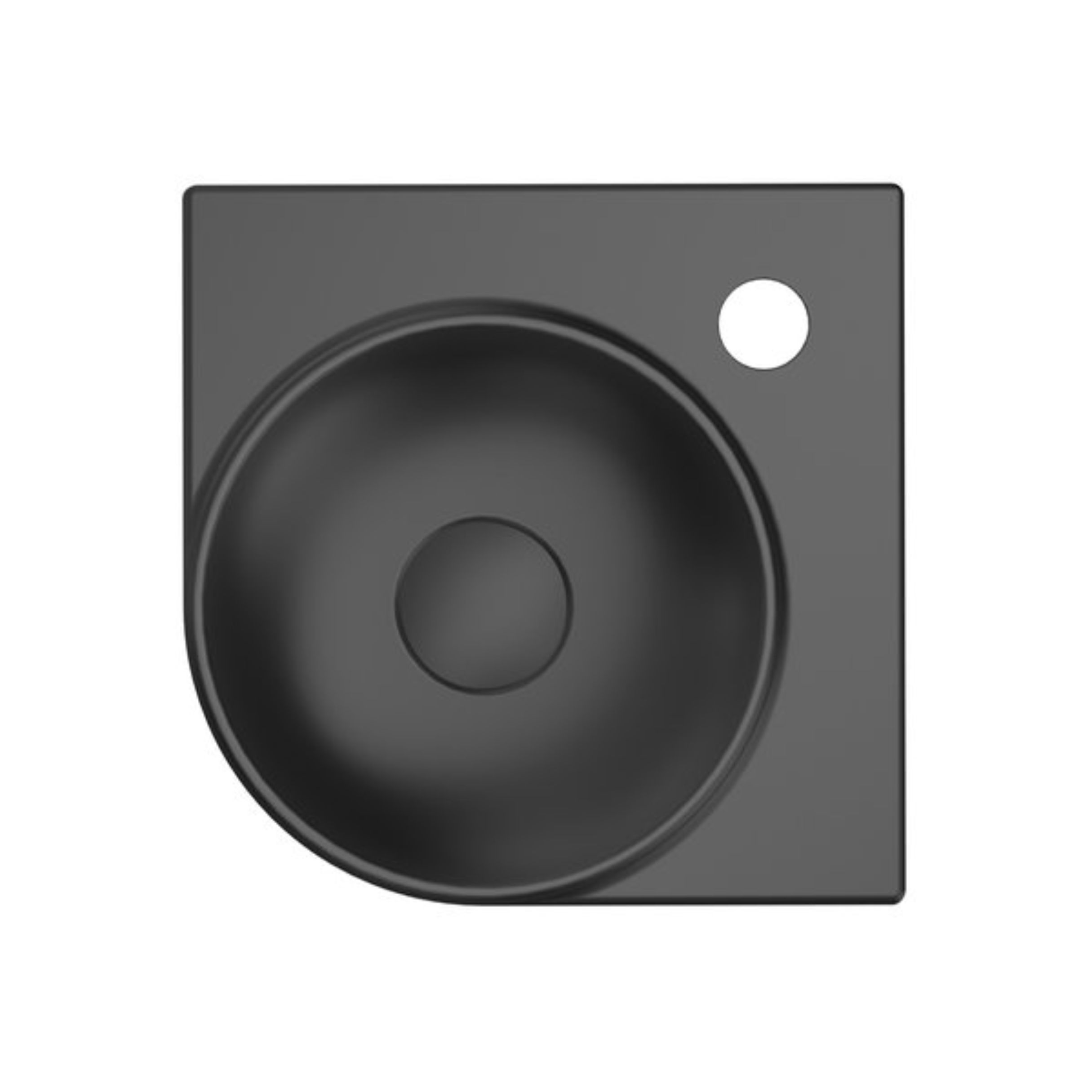 Darmowa Dostawa - Umywalka 28x28 cm narożna ścienna-meblowa czarna Ravak Yard XJX0D228000