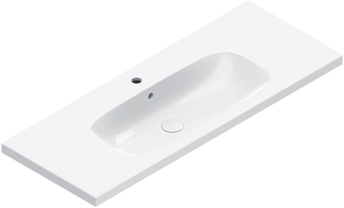 Darmowa Dostawa - Umywalka 120x46 cm prostokątna ścienna-meblowa biała Catalano Alvea 0621210001