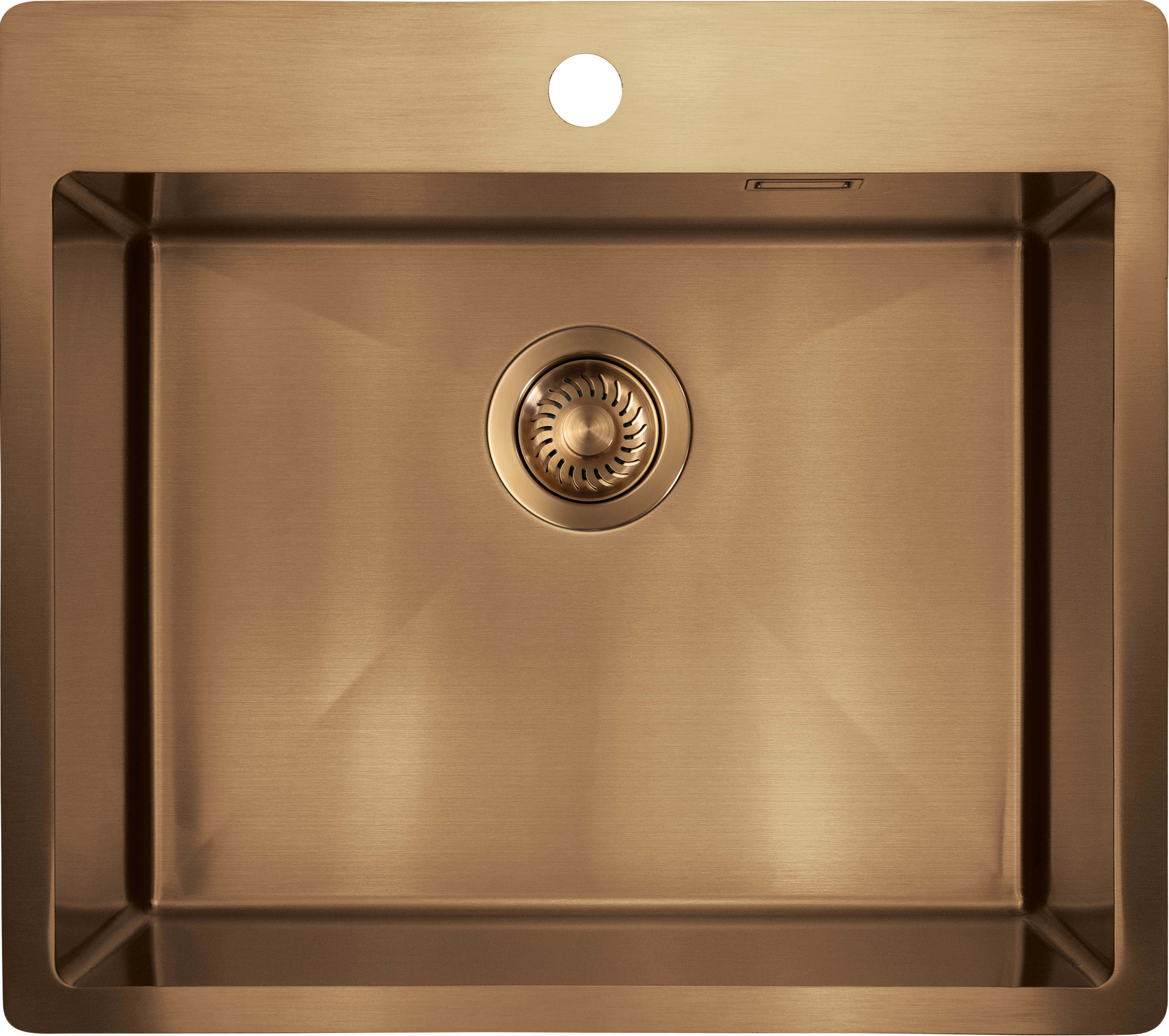 Darmowa Dostawa - Zlewozmywak stalowy 55x50.5 cm miedź Deante Olfato ZPOC10B