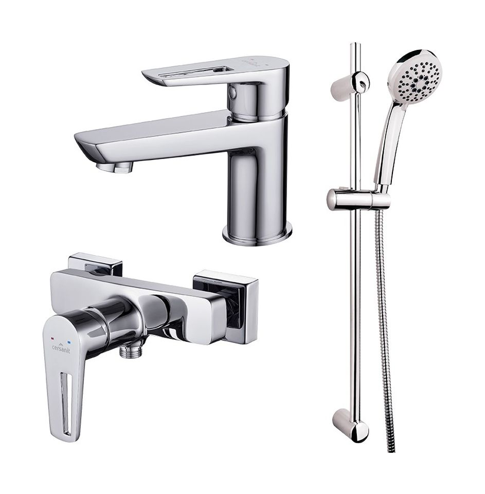 Darmowa Dostawa - Zestaw baterii chrom Cersanit Mille S952004