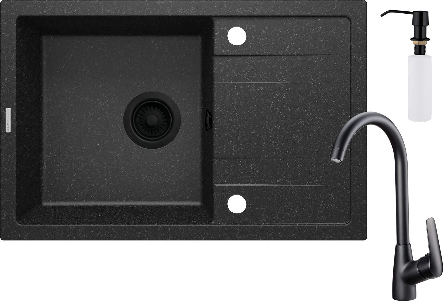 Darmowa Dostawa - Zlewozmywak z baterią i dozownikiem Deante Corio ZRCC2113