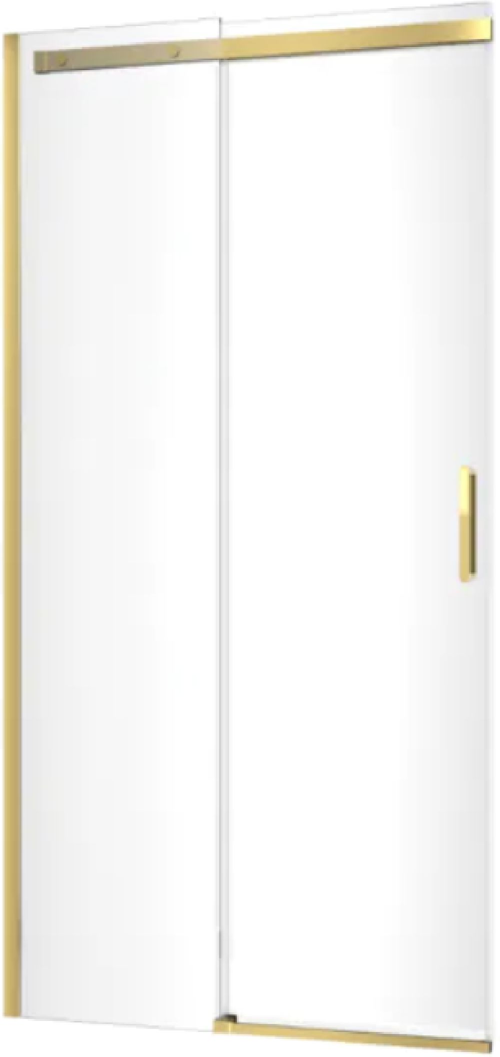 Darmowa Dostawa - Drzwi prysznicowe 120 cm rozsuwane złoty połysk/szkło przezroczyste Excellent Rols KAEX2612K1200GL