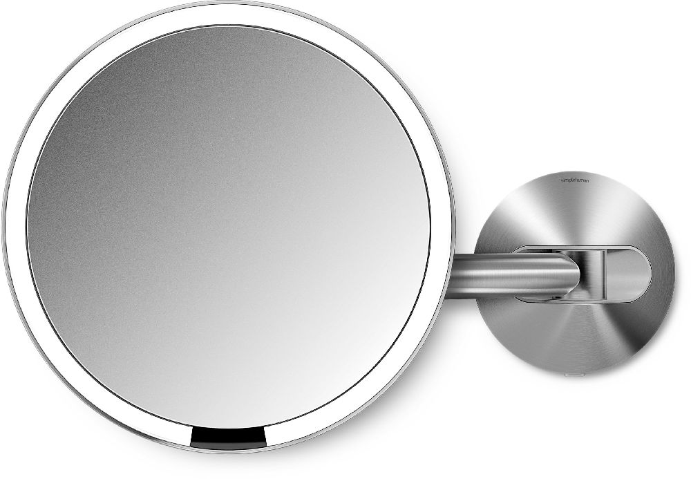 Darmowa Dostawa - Lusterko kosmetyczne 35x34.2 cm okrągłe z oświetleniem stal Simple Human ST3003