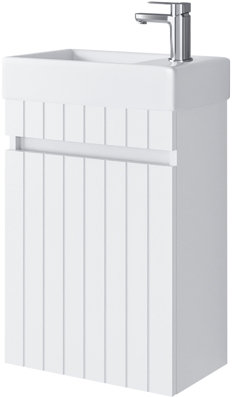 Darmowa Dostawa - Umywalka z szafką 40.5 cm białą Uptrend Miseno 001SU4001TR41355