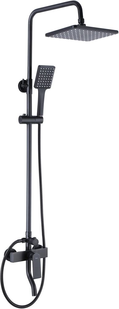 Darmowa Dostawa - Zestaw prysznicowy ścienny czarny Rea Hass REAB9968