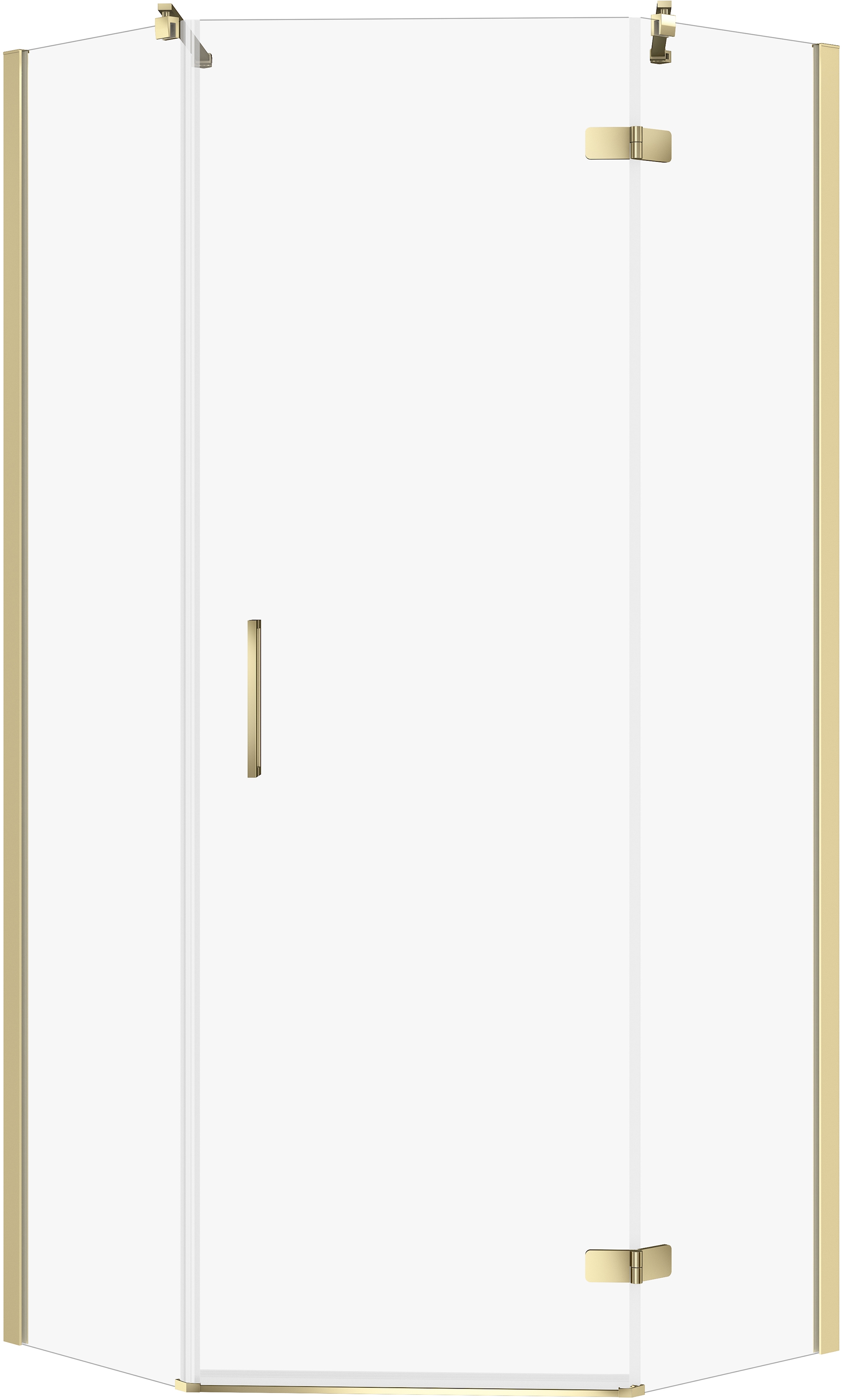 Darmowa Dostawa - Kabina prysznicowa 80x80 cm złoty połysk/szkło przezroczyste Cersanit City S584084
