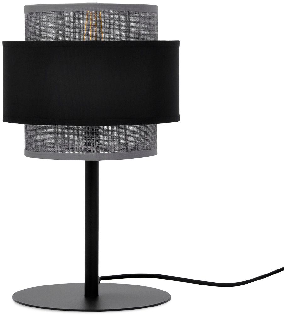 Darmowa Dostawa - Lampa stołowa 1x40 W czarna-szara Kaja Etela K5176