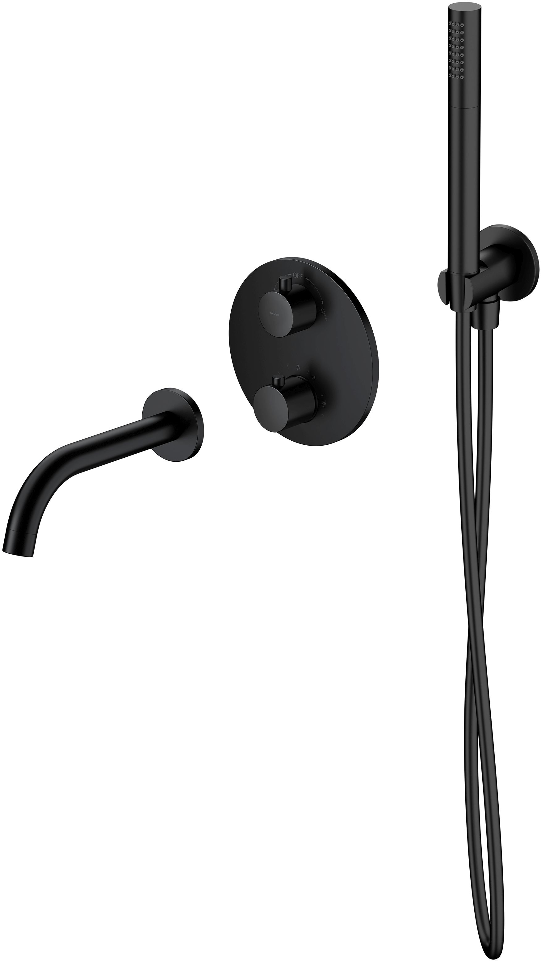 Darmowa Dostawa - Zestaw wannowo-prysznicowy podtynkowy czarny Cersanit Zen S952041