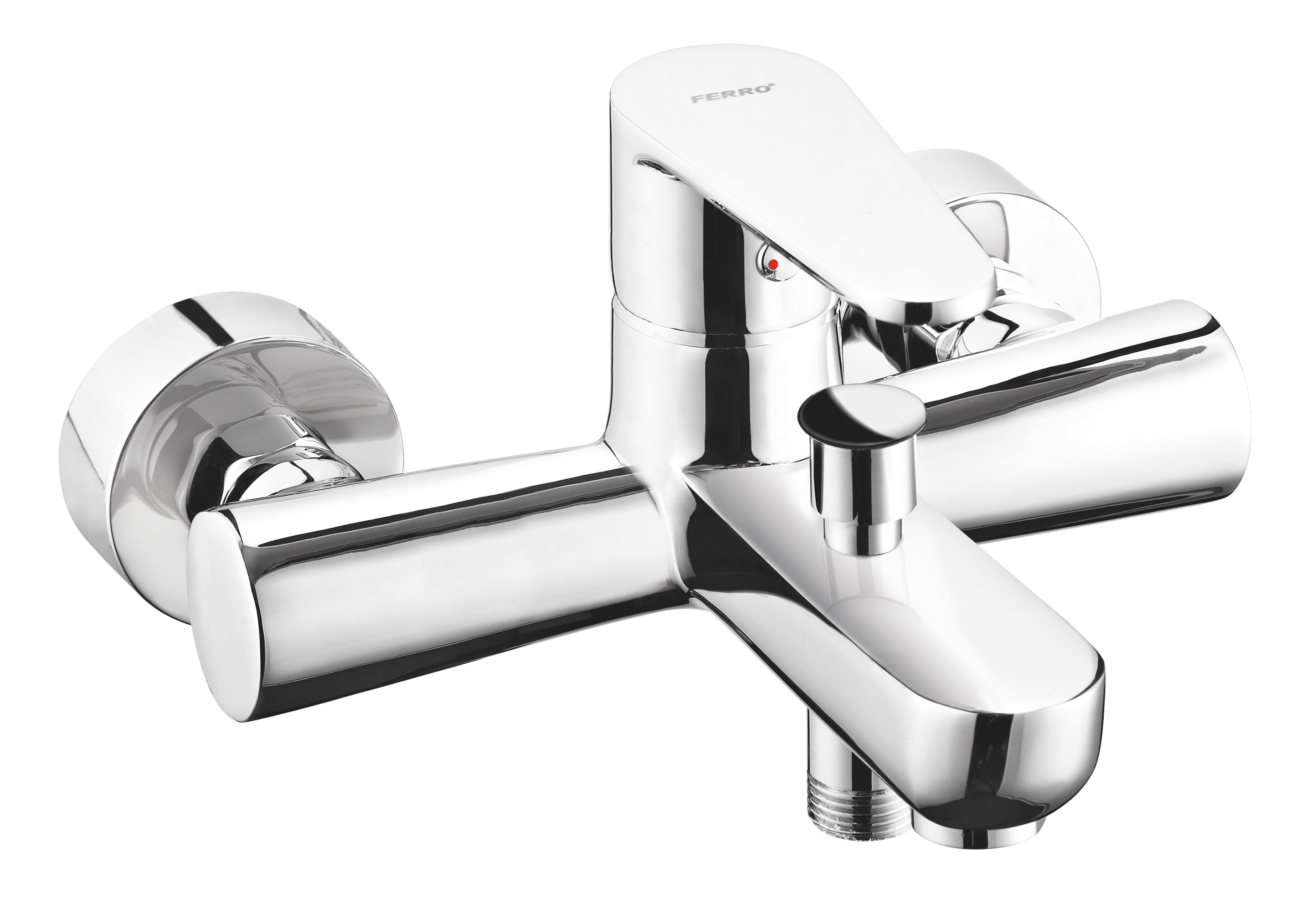 Darmowa Dostawa - Bateria wannowo-prysznicowa ścienna chrom Ferro Algeo BAG1