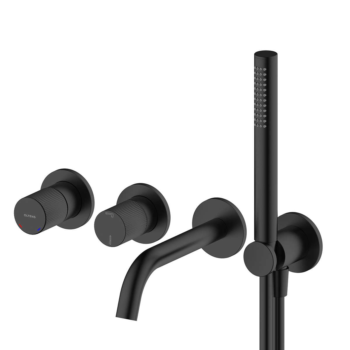 Darmowa Dostawa - Bateria wannowo-prysznicowa podtynkowa czarny mat Oltens Hamnes 34107300