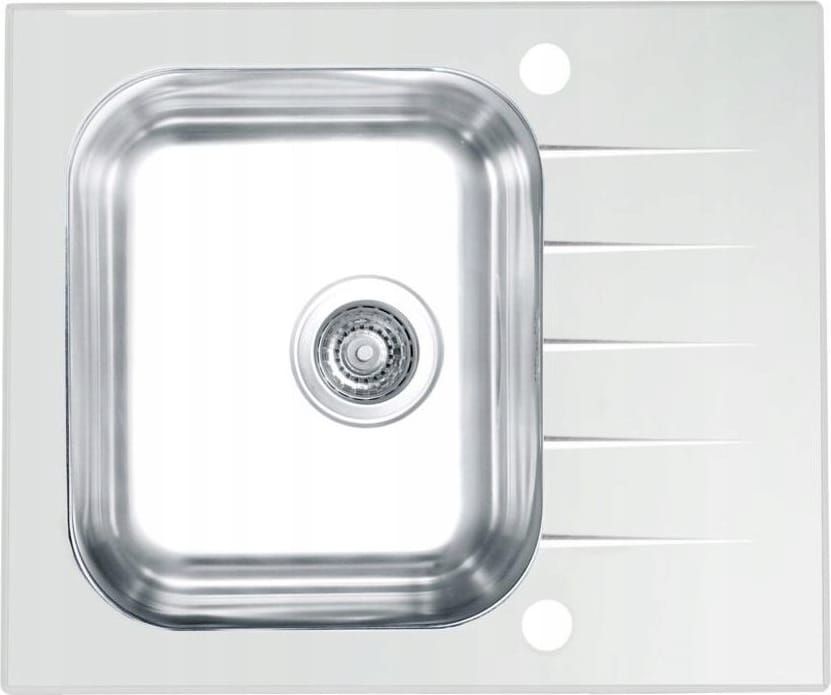 Darmowa Dostawa - Zlewozmywak szklano-stalowy 60x50 cm Genesis Vitro 1130525