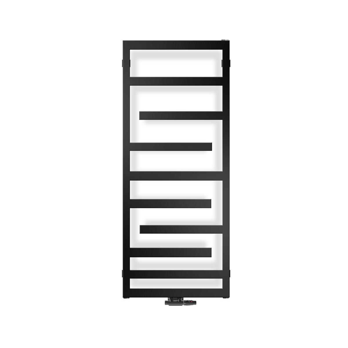 Darmowa Dostawa - Grzejnik łazienkowy dekoracyjny 121x50 cm czarny Oltens Flamma 55015300