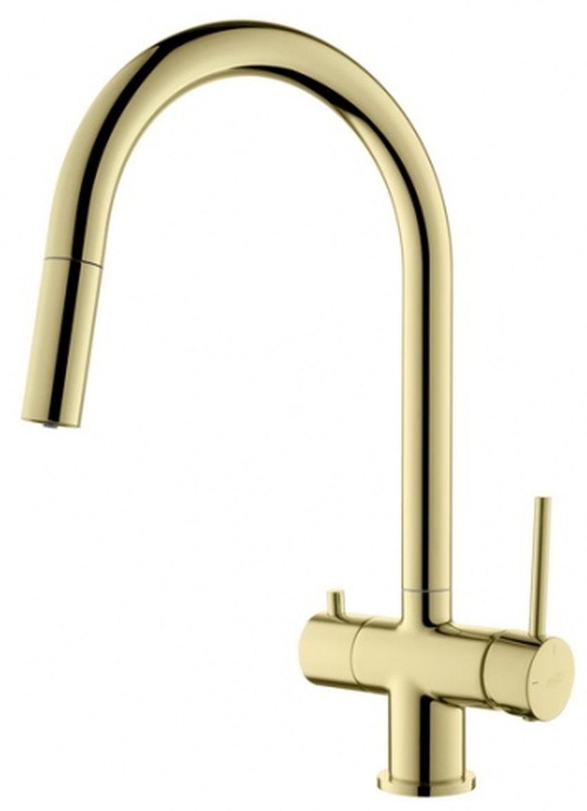 Darmowa Dostawa - Bateria kuchenna stojąca złoto/stare złoto Blue Water Cyrus 5901730616637