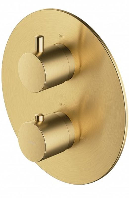 Darmowa Dostawa - Bateria wannowo-prysznicowa podtynkowa termostatyczna złota Omnires Y Y1236ROGLB