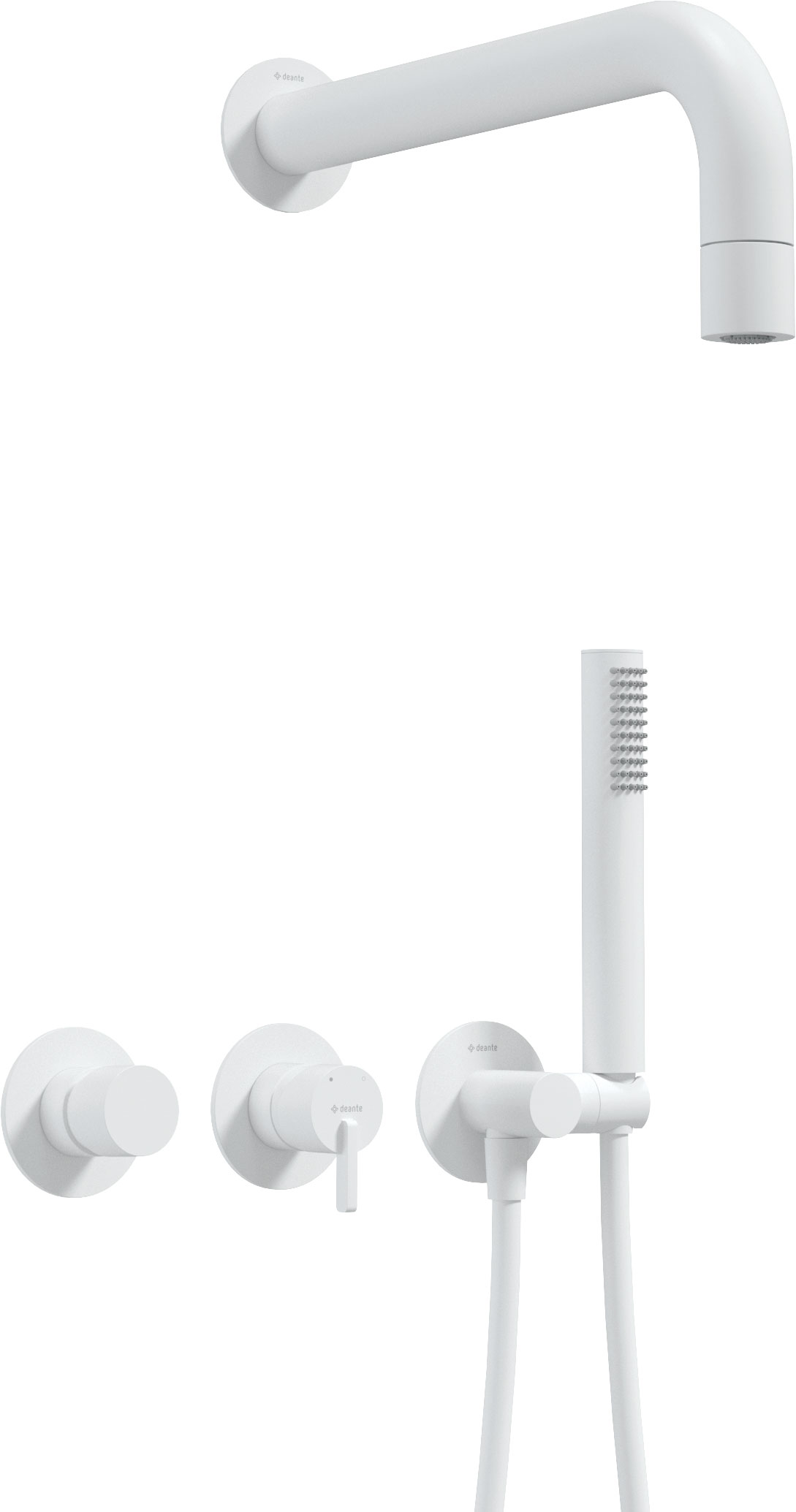 Darmowa Dostawa - Zestaw prysznicowy podtynkowy z deszczownicą biały Deante Silia NQSA0XK