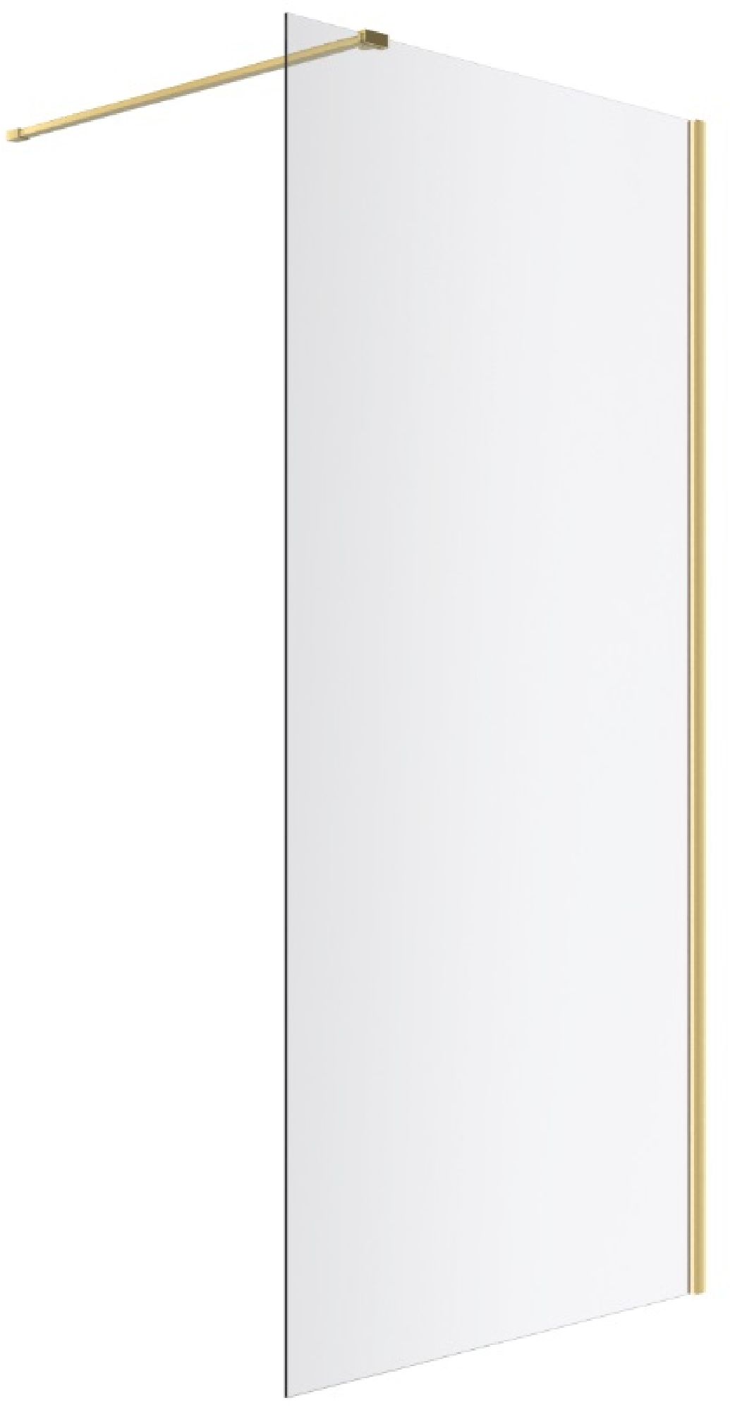 Darmowa Dostawa - Ścianka prysznicowa walk-in 120 cm złoty połysk/szkło przezroczyste Excellent Vidoq KAEX15061200LPGL