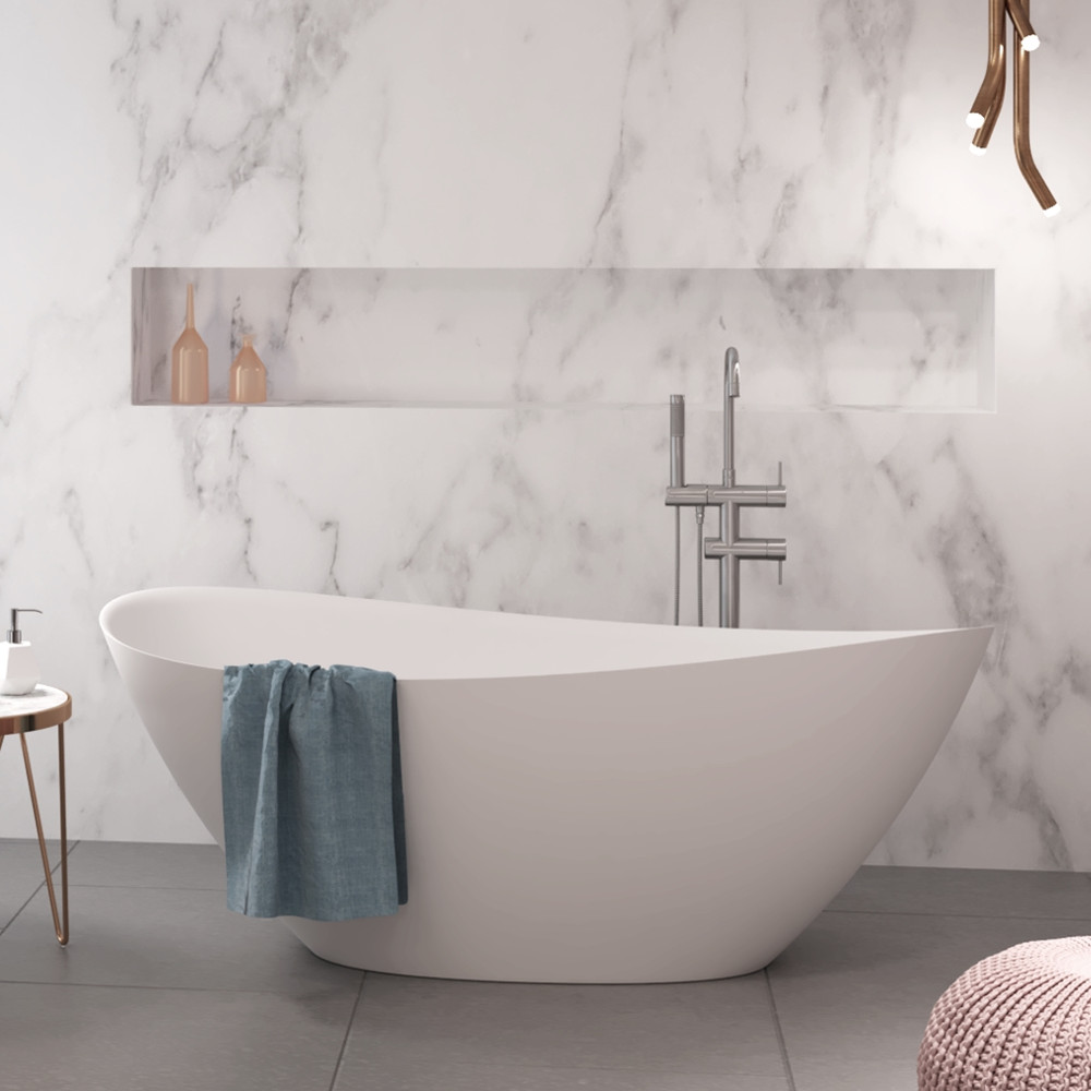 Darmowa Dostawa - Wanna wolnostojąca 170x75 cm owalna biały Sanitti Venti PW171021700