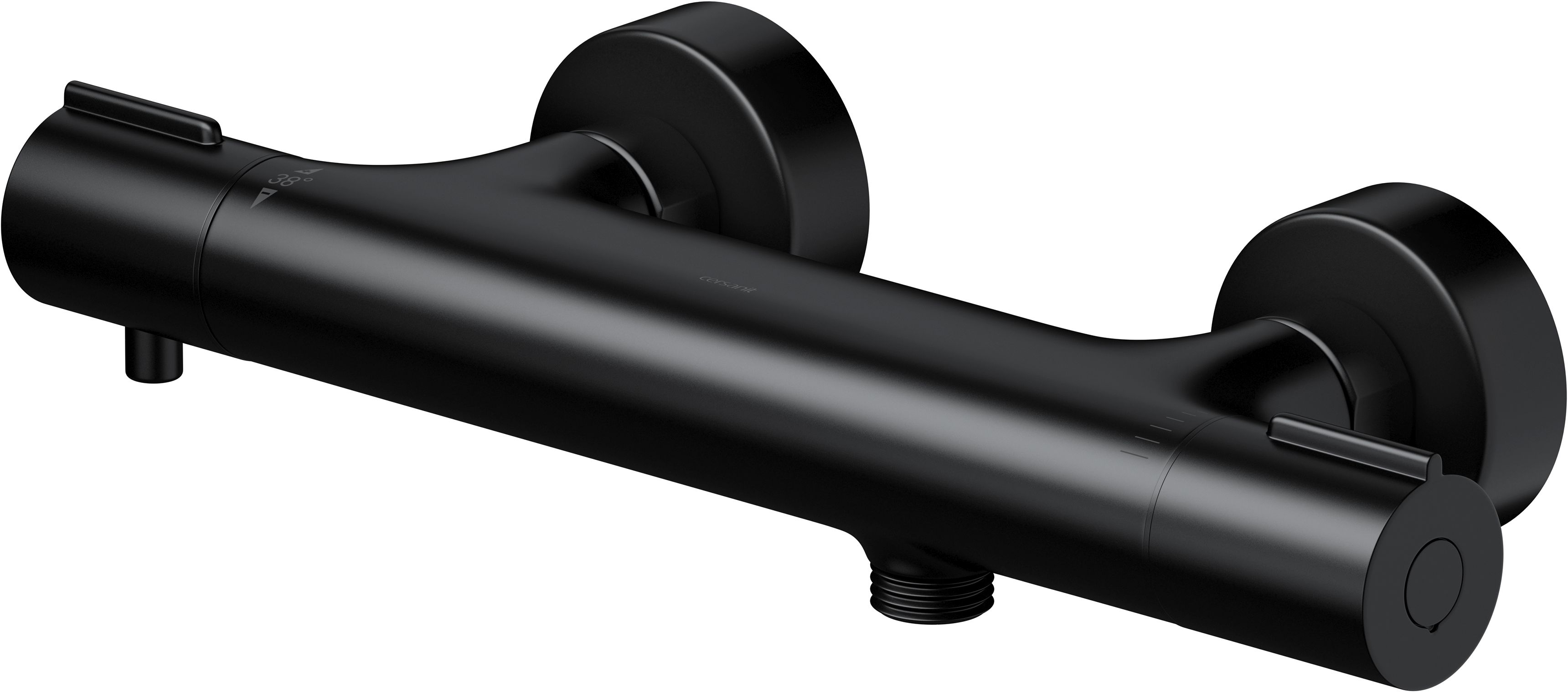 Darmowa Dostawa - Bateria prysznicowa ścienna czarna Cersanit Virgo S951580