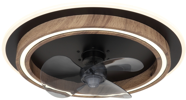 Darmowa Dostawa - Lampa podsufitowa 1x32 W czarna-drewno Globo Lighting Cirilla 03655