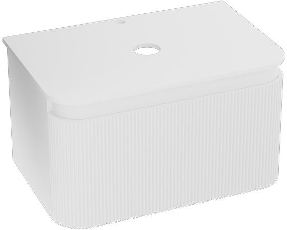 Darmowa Dostawa - Szafka z blatem 80x50x50 cm podumywalkowa wisząca biała LaVita Vermont 5900378339816