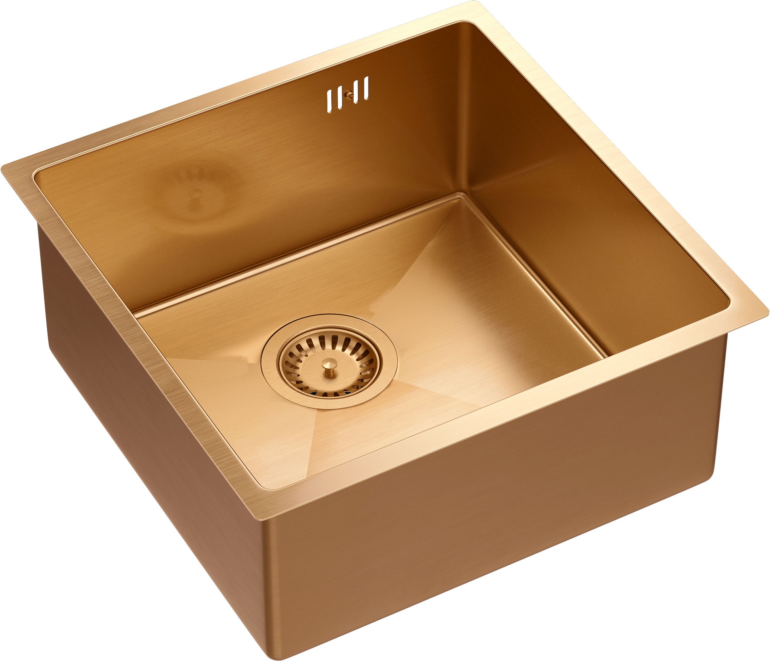 Darmowa Dostawa - Zlewozmywak stalowy 44x44 cm miedź Quadron Anthony MF4444PVDBSC1