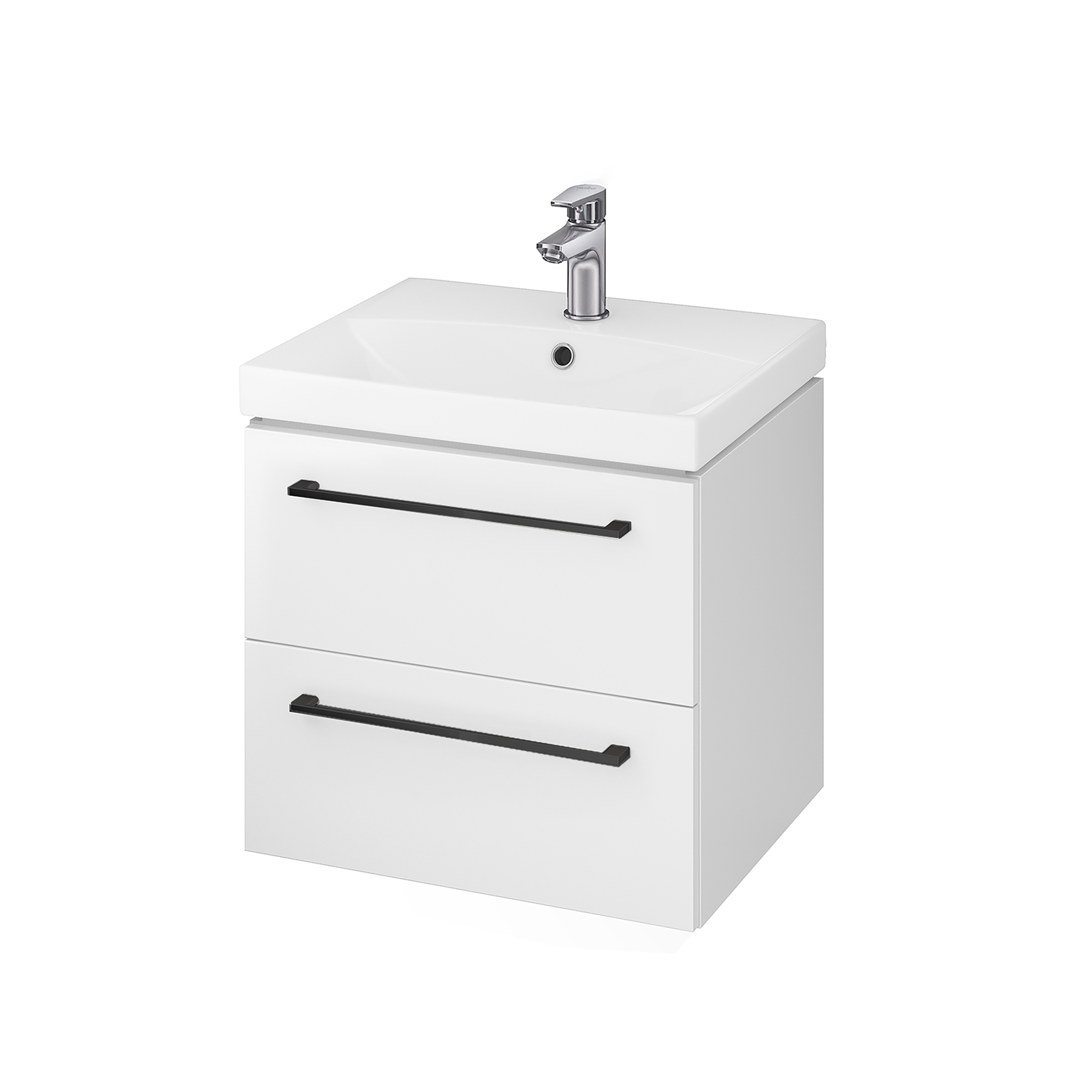 Darmowa Dostawa - Umywalka z szafką i uchwytami 50.5 cm białą Cersanit Gala S801367