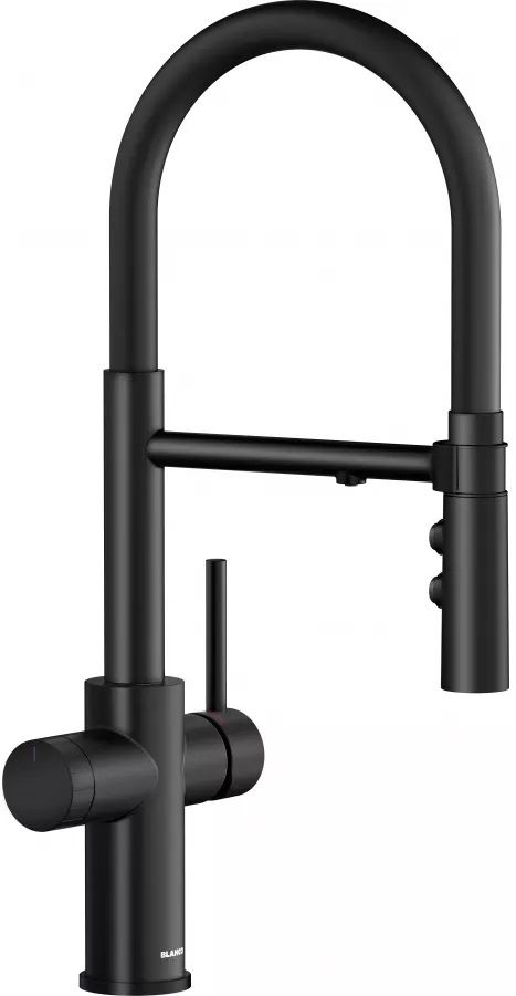 Darmowa Dostawa - Bateria kuchenna stojąca czarna Blanco Catris-S 526707