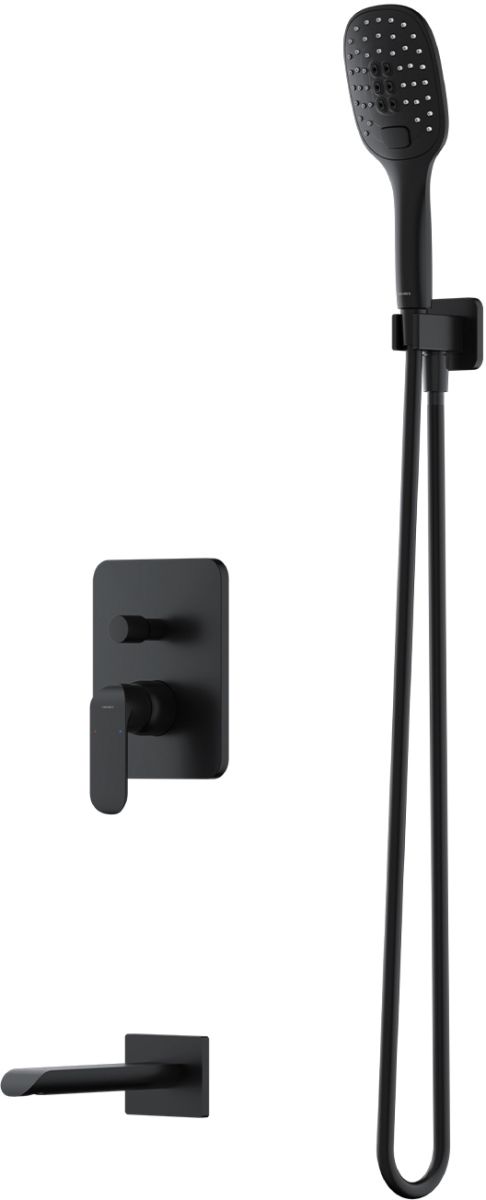 Darmowa Dostawa - Zestaw wannowo-prysznicowy podtynkowy czarny Omnires Sacramento SYSSCW01BL