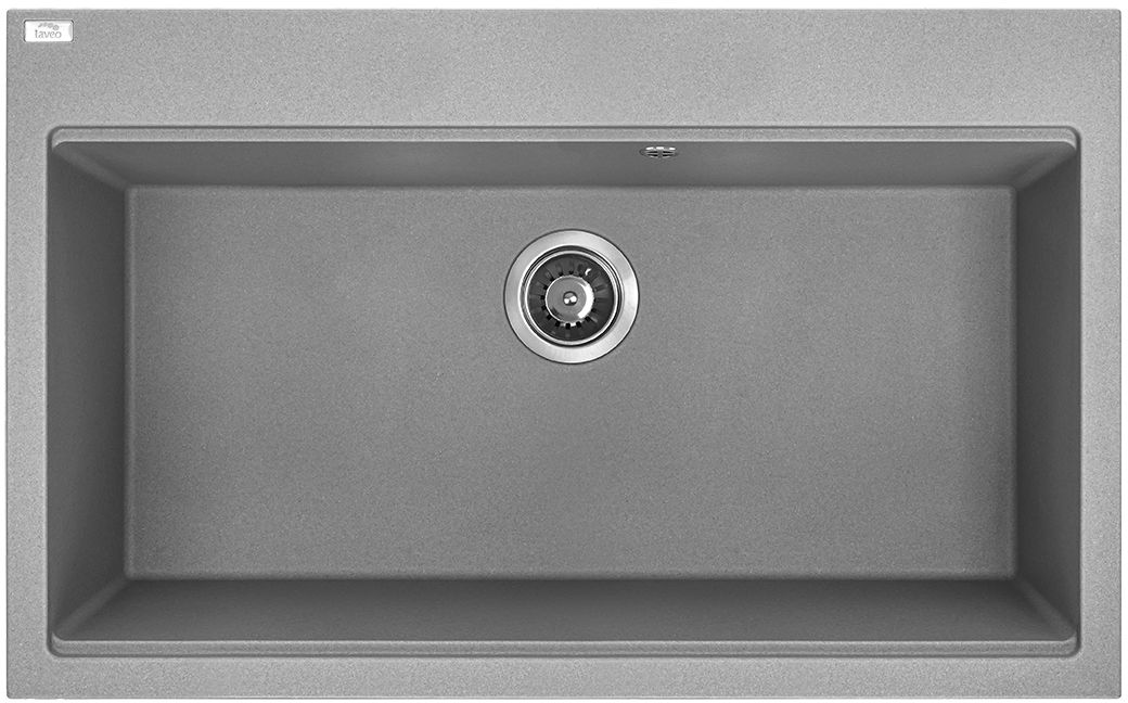 Darmowa Dostawa - Zlewozmywak granitowy 80x50 cm szary/grafitowy/onyx Laveo Tau SBT5108