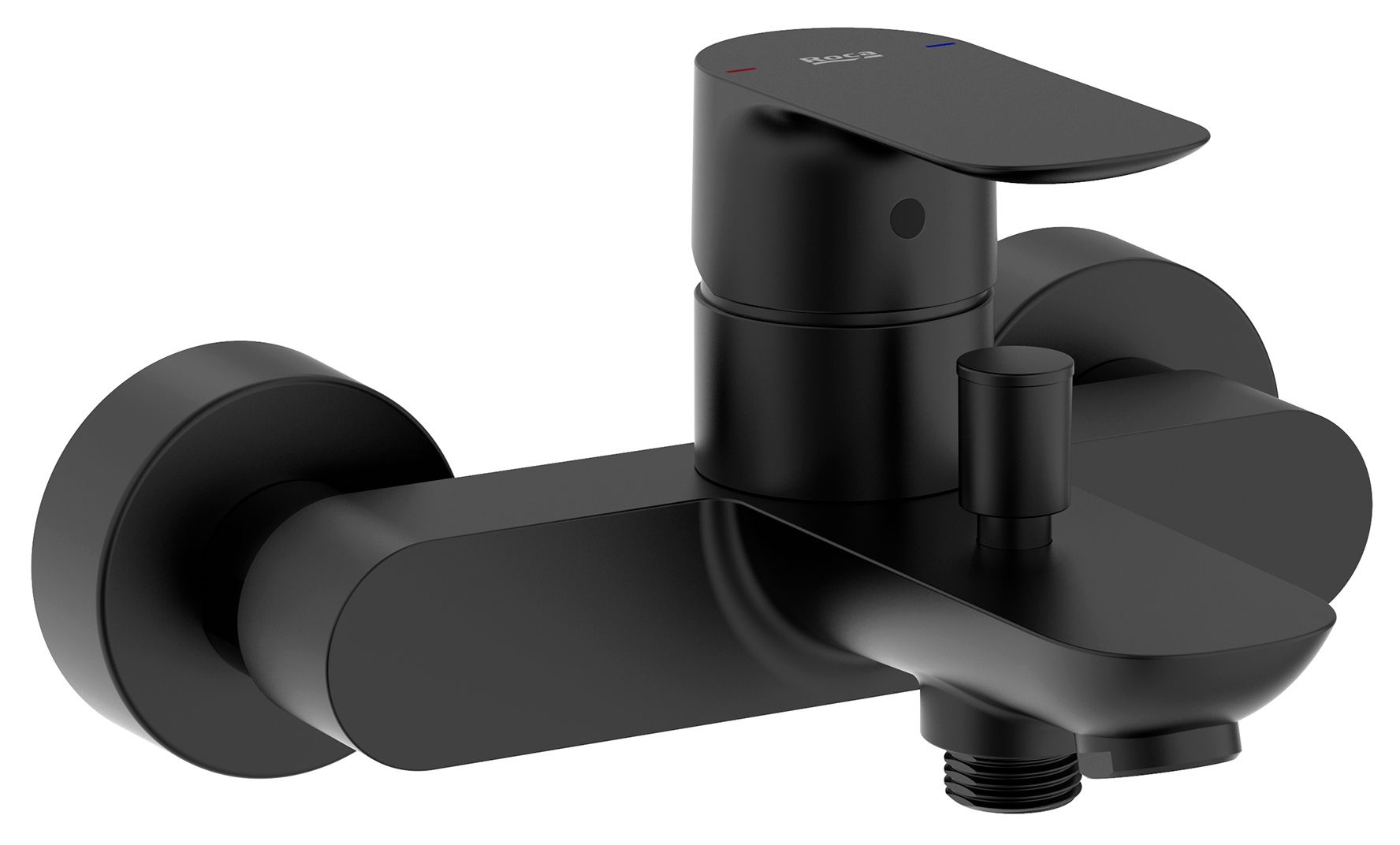 Darmowa Dostawa - Bateria wannowo-prysznicowa ścienna czarna Roca Cala A5A026ENB0