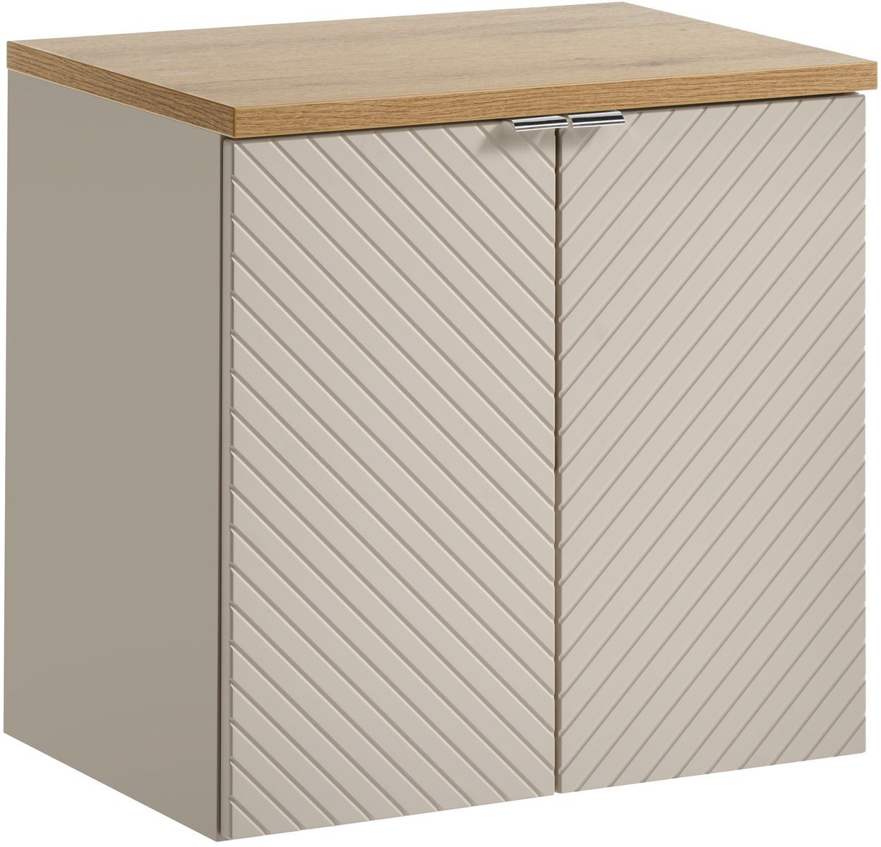 Darmowa Dostawa - Szafka z blatem 60x39x57 cm podumywalkowa wisząca beżowa Comad Viva Cashmere SETVICBOAK60CMD