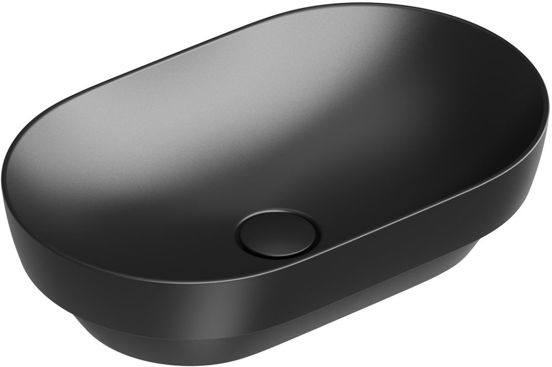 Darmowa Dostawa - Umywalka 55x35 cm owalna wpuszczana czarna Catalano Sfera 0524550022