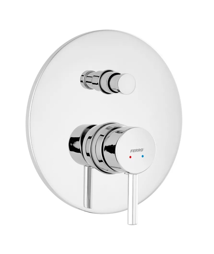 Darmowa Dostawa - Bateria wannowo-prysznicowa podtynkowa chrom Ferro Ciriculus BCK7P