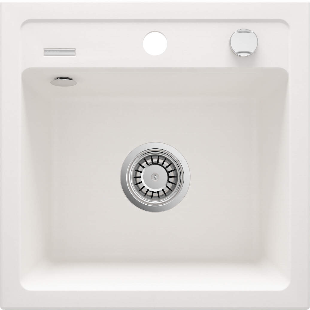 Darmowa Dostawa - Zlewozmywak granitowy 44x44 cm biały Deante Zorba ZQZA103