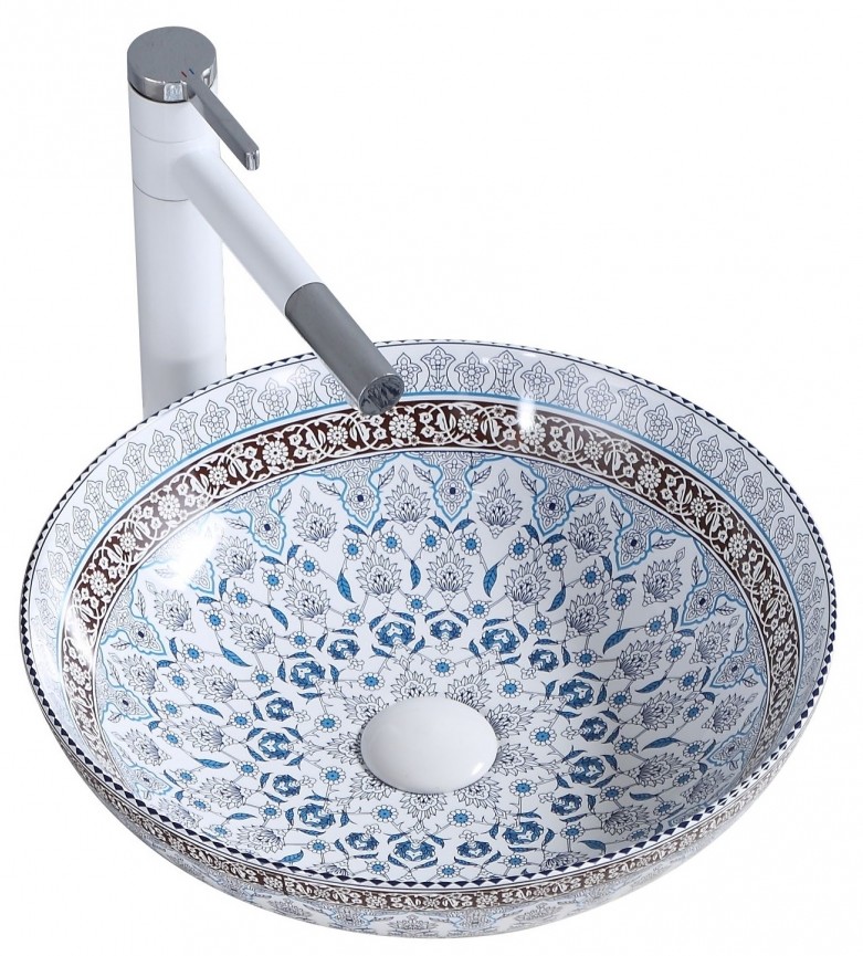 Darmowa Dostawa - Umywalka 40x40 cm okrągła biała Rea Arte REAU0267